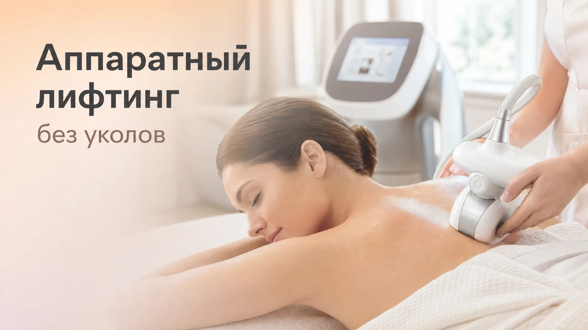 Процедура LPG массажа для аппаратного лифтинга лица без уколов