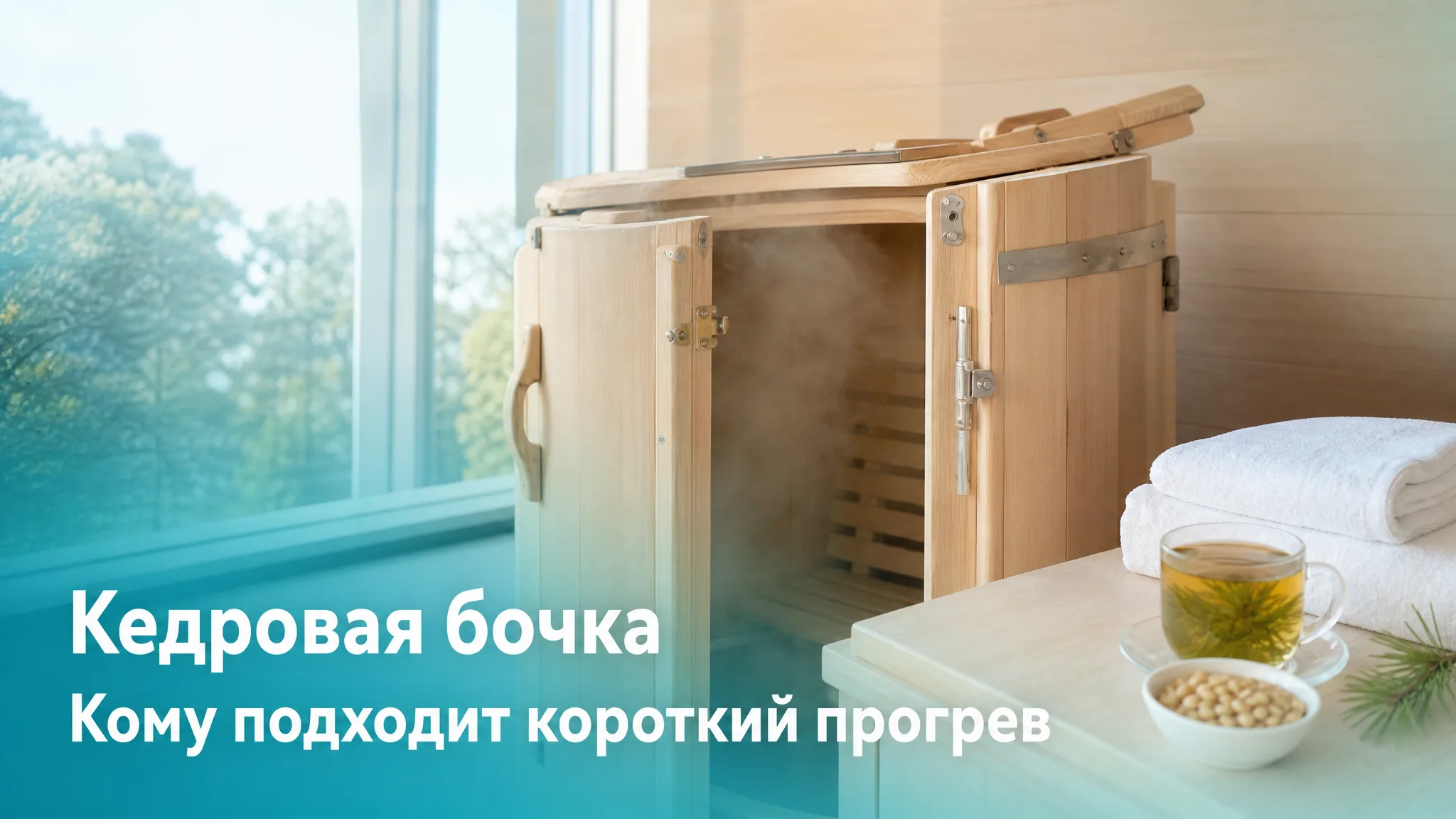 Зажженная минеральная свеча ручной работы из кедровой бочки с натуральными камнями и эфирными маслами, красивое пламя в интерьере