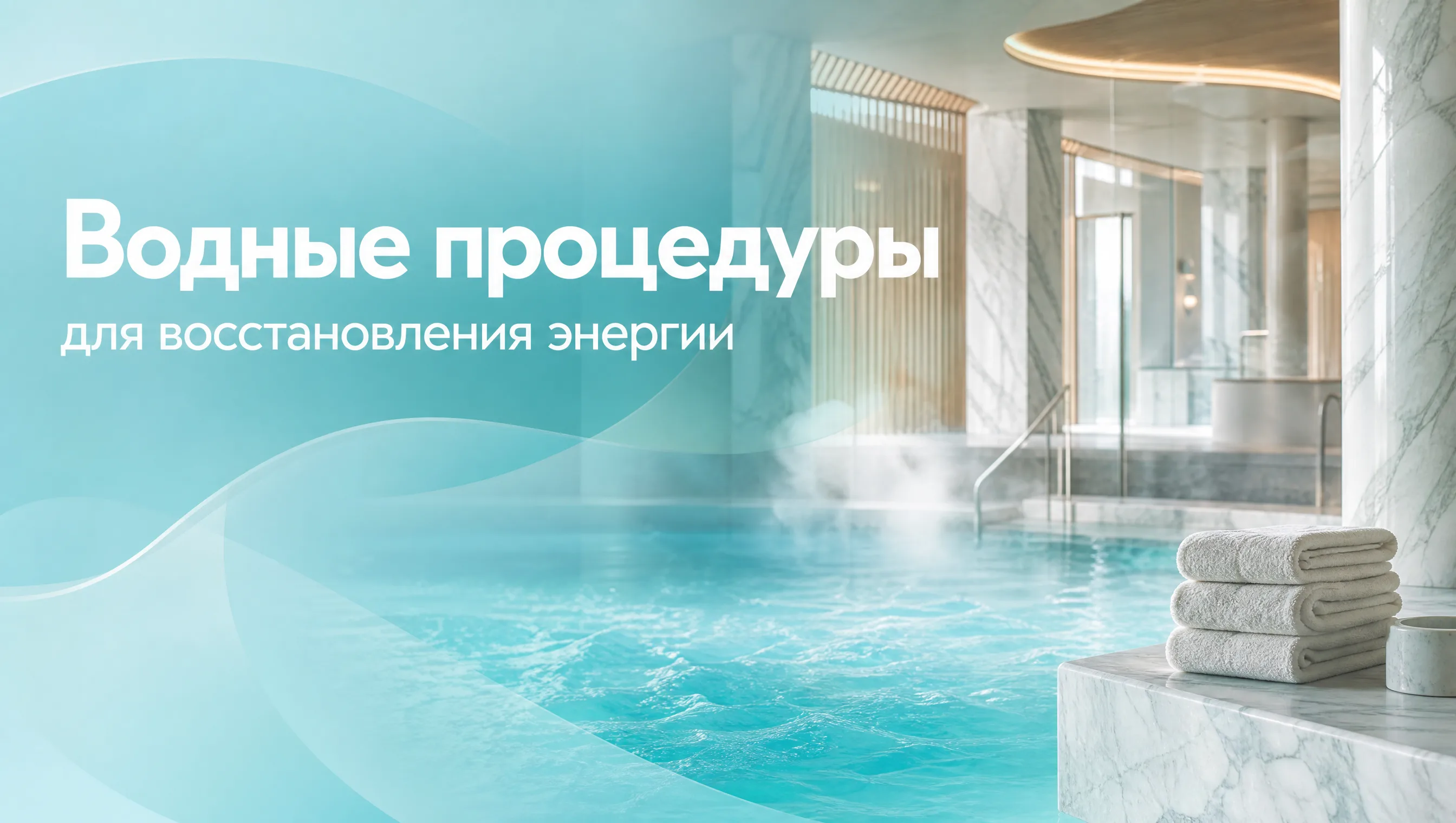 Расслабляющая водная процедура в спа-салоне для восстановления энергии