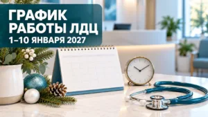 График работы ЛДЦ «ДиЛУЧ» в новогодние праздники 2027 года